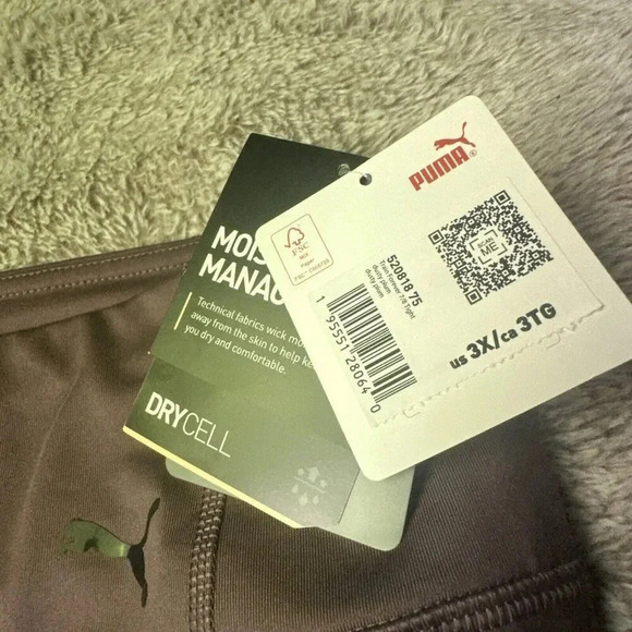 Puma Women’s Train Forever 7/8 Tight Training Leggings Dusty Plum Size 3X NWT - Picture 7 of 16